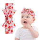 Wziys Baby Girl Strawberry Bow Headband Cute Fruit Hair Bow Knot Stretchy Soft Head Wrap Turban Hair Accessories Gifts for Infant Toddler Baby Girl Newborn Essentials